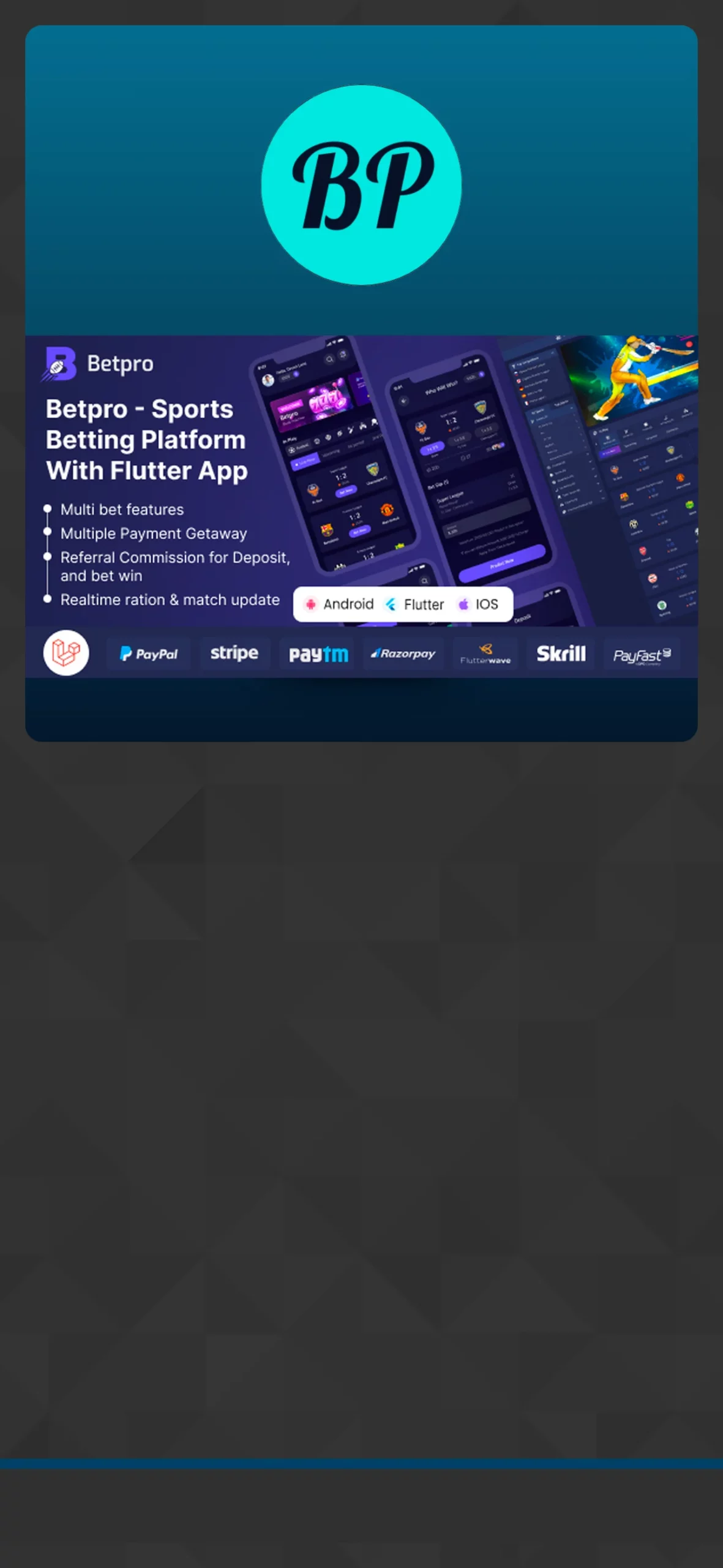 Betpro App - mobile version